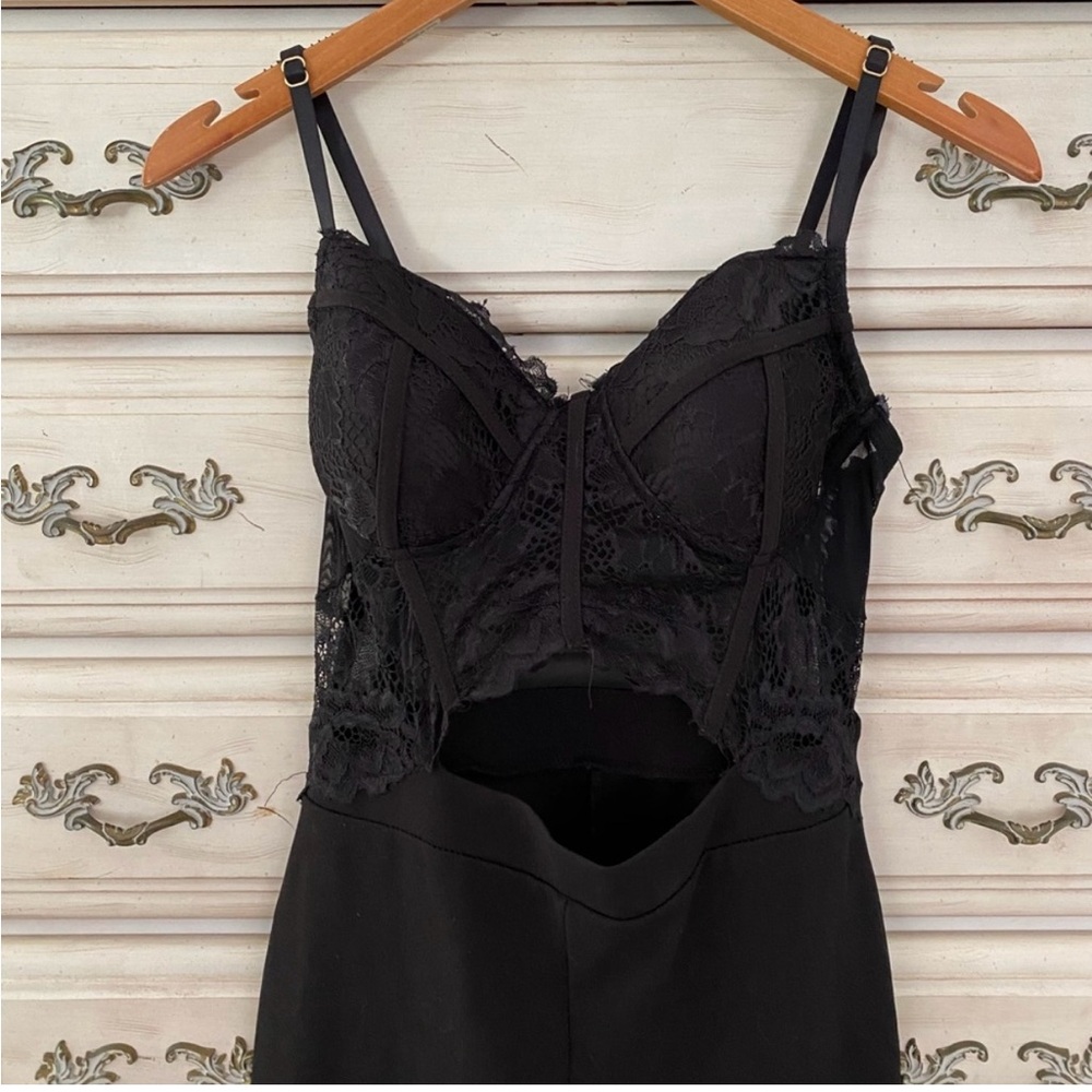 Black Lace Jumpsuit
